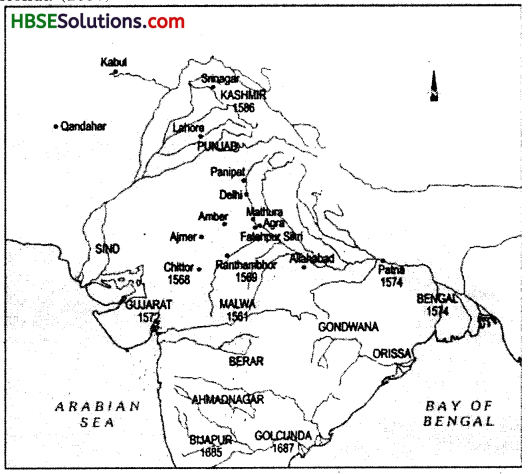 HBSE 7th Class Social Science Solutions History Chapter 4 The Mughal Empire-1