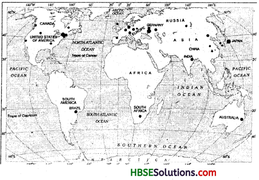 HBSE 8th Class Social Science Solutions Geography Chapter 5 Industries 1b