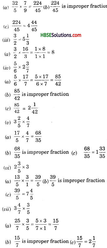 HBSE 7th Class Maths Solutions Chapter 2 Fractions and Decimals Ex 2.3 6