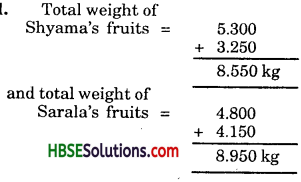 HBSE 7th Class Maths Solutions Chapter 2 Fractions and Decimals Ex 2.5 1