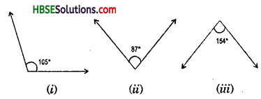 HBSE 7th Class Maths Solutions Chapter 5 Lines and Angles Ex 5.1 2