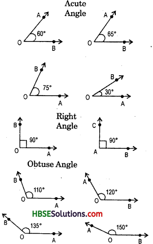 HBSE 7th Class Maths Solutions Chapter 5 Lines and Angle1 InText Questions 9