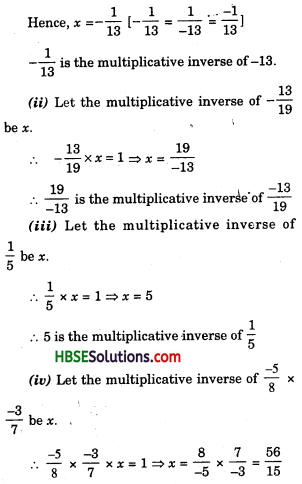 HBSE 8th Class Maths Solutions Chapter 1 Rational Numbers Ex 1.1 10
