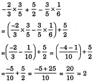 HBSE 8th Class Maths Solutions Chapter 1 Rational Numbers Ex 1.1 2
