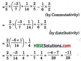 HBSE 8th Class Maths Solutions Chapter 1 Rational Numbers Ex 1.1 4