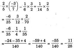 HBSE 8th Class Maths Solutions Chapter 1 Rational Numbers Ex 1.1 5