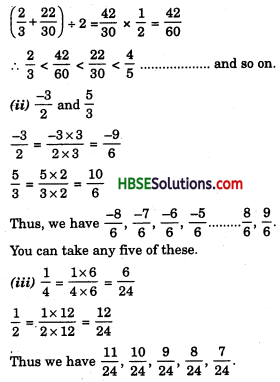 HBSE 8th Class Maths Solutions Chapter 1 Rational Numbers Ex 1.2 7