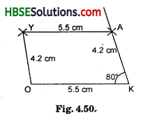 HBSE 8th Class Maths Solutions Chapter 4 Practical Geometry Ex 4.5 8
