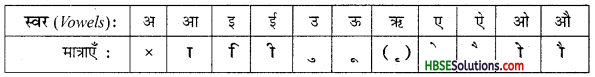 HBSE 6th Class Hindi Vyakaran वर्ण-विचार उच्चारण और वर्तनी-1