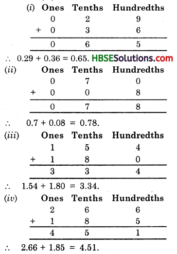 HBSE 6th Class Maths Solutions Chapter 8 Decimals Intext Questions 9
