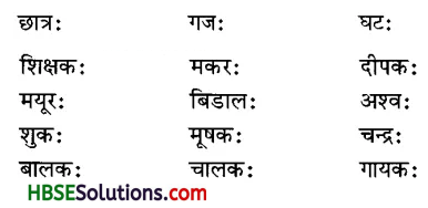 HBSE 6th Class Sanskrit Solutions Chapter 1 शब्द परिचयः 1-1