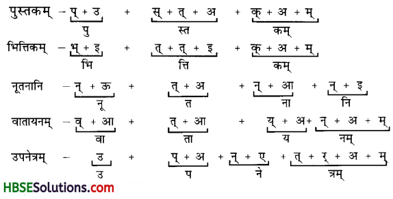 HBSE 6th Class Sanskrit Solutions Ruchira Chapter 3 शब्द परिचयः 3-5
