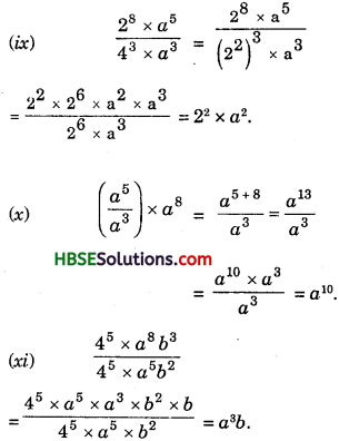 HBSE 7th Class Maths Solutions Chapter 13 Exponents and Powers Ex 13.2 4