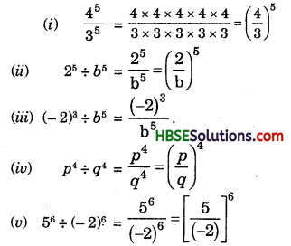 HBSE 7th Class Maths Solutions Chapter 13 Exponents and Powers InText Questions 1