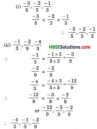 HBSE 7th Class Maths Solutions Chapter 9 Rational Numbers Ex 9.1 31