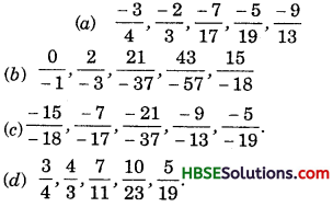 HBSE 7th Class Maths Solutions Chapter 9 Rational Numbers InText Questions 1