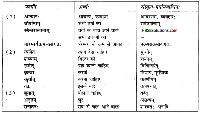 HBSE 7th Class Sanskrit Solutions Ruchira Chapter 6 सदाचारः-4