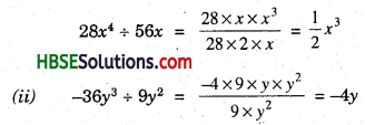 HBSE 8th Class Maths Solutions Chapter 14 Factorization Ex 14.3 1