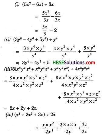 HBSE 8th Class Maths Solutions Chapter 14 Factorization Ex 14.3 3